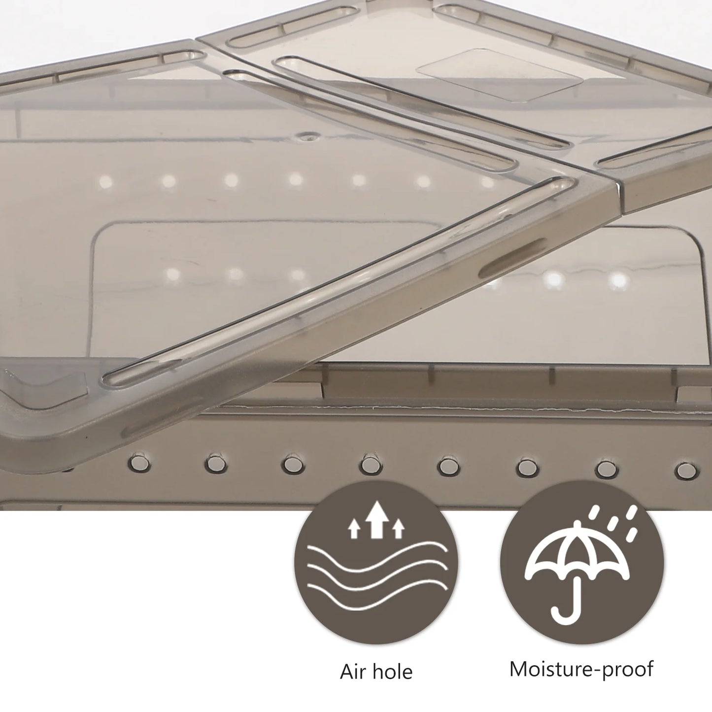 Plastic Reptile Breeding Box Ventilated Cage Safety Terrarium for Small Crawling Insects Pet Supplies Container